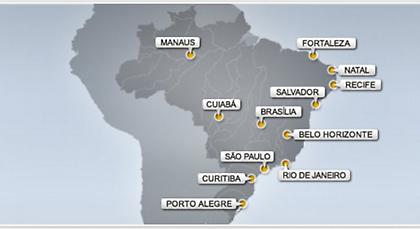 Ο χάρτης των γηπέδων της Εθνικής