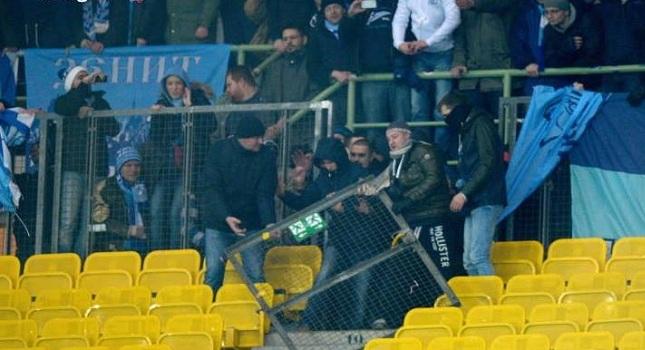 Τα «έσπασαν» οι οπαδοί της Ζενίτ (vids)