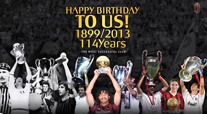 Η Μίλαν έχει γενέθλια (video)