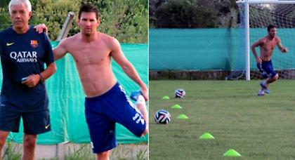 Ούτε στις διακοπές δεν κάθεται ο Μέσι (vid)