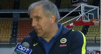 Ο Ομπράντοβιτς χθες το βράδυ στο ΣΕΦ....