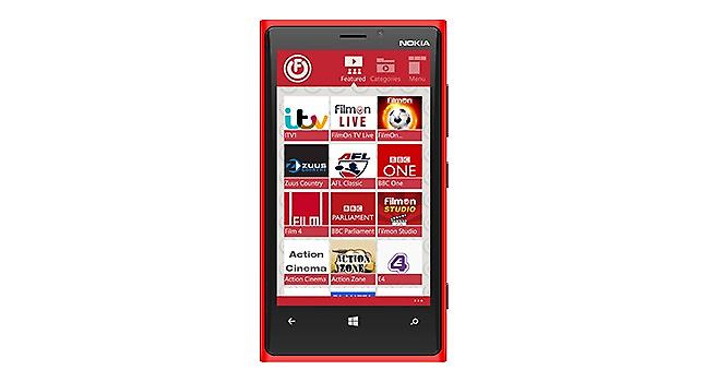 Το FilmOn TV στα Windows Phone 8 τηλέφωνα