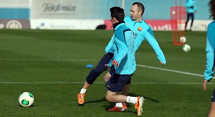 Προπονήθηκε ο Ινιέστα