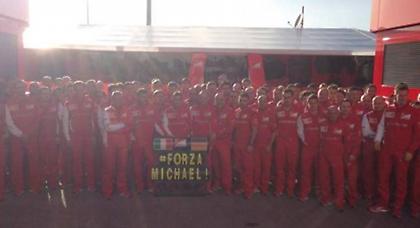 Ferrari: «Forza Michael»