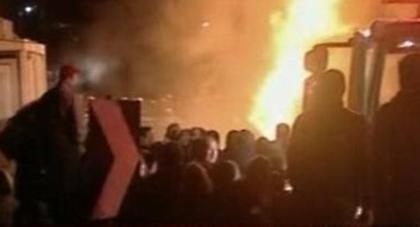 Πυρπόλησαν κουβούκλιο διοδίων στη Μαλακάσα