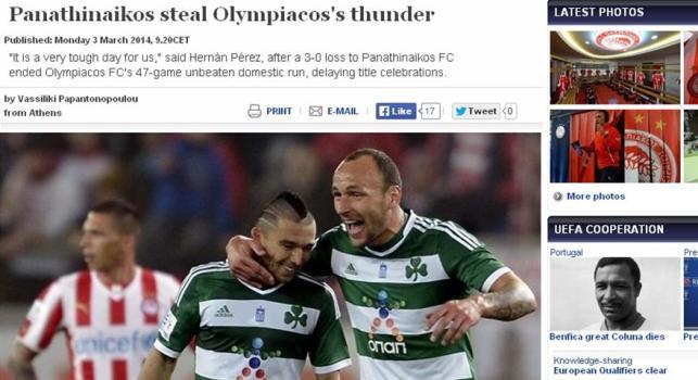 H UEFA για το ντέρμπι