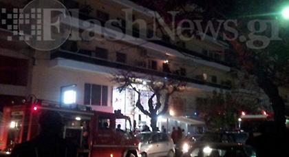 Πυρκαγιά σε πολυκατοικία στο Ηράκλειο Κρήτης