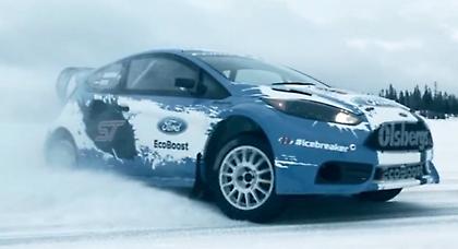 Το Ford Fiesta ST rallycross επιτίθεται σε … Σουηδούς χιονάνθρωπους (video)