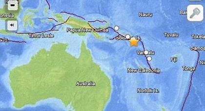 Σεισμός 7,6 Ρίχτερ στα νησιά του Σολομώντα