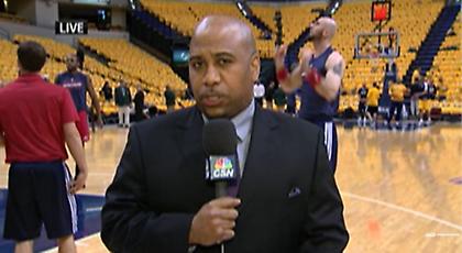 «Έφαγε» μπάλα ρεπόρτερ του ΝΒΑ (video)