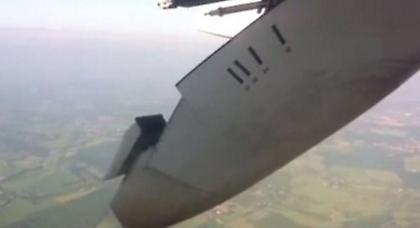 Έσπασε το φτερό εν ώρα πτήσης! (video)