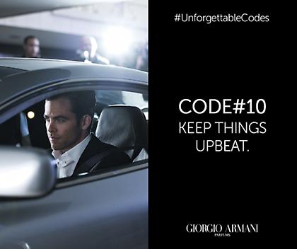 Η Νέα Armani CODE καμπάνια: UNFORGETTABLE