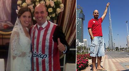Ισπανός παντρεύτηκε με φανέλα του Ολυμπιακού (pic)