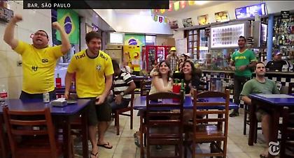 Η αντίδραση Βραζιλιάνων-Κροατών στο γκολ του Νεϊμάρ