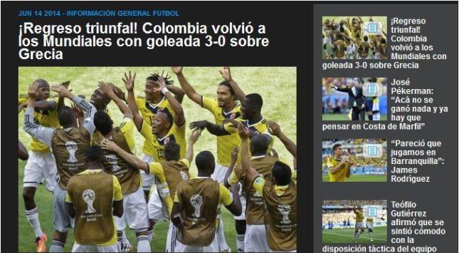 «Διθύραμβοι» στον Τύπο της Κολομβίας