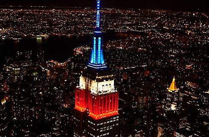 Πήρε χρώμα… μουντιαλικό το Empire State Building