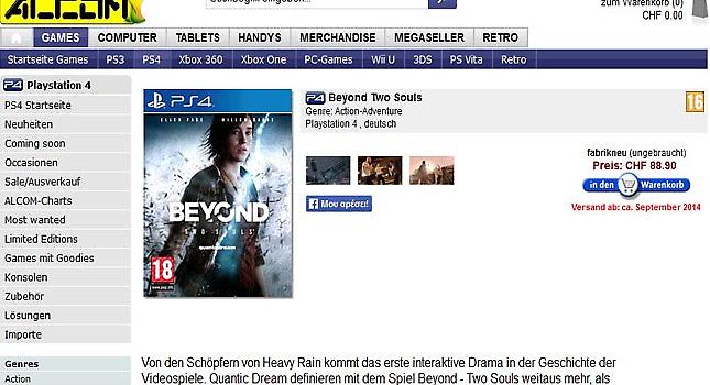 Πιθανή εμφάνιση του Beyond στο PS4