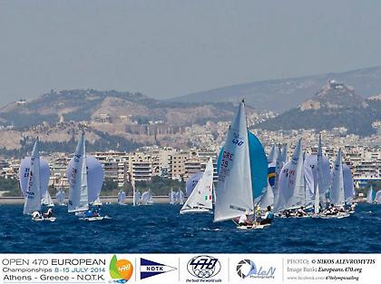 Με επιτυχία συνεχίζεται το Open 470 European Championships στο Ν.Ο.Τ.Κ.