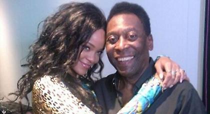 Ο Πελέ συνάντησε τη Rihanna (pics)