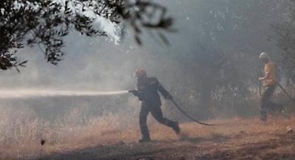 Τέσσερις φωτιές εκδηλώθηκαν κατά τη διάρκεια καταιγίδας στη Λέσβο