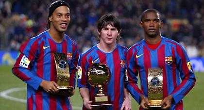 Ξανά μαζί Ροναλντίνιο, Μέσι και Ετό