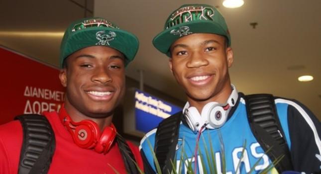 Οι Αντετοκούνμπο στο «Γ. Καραϊσκάκης»! (pic)