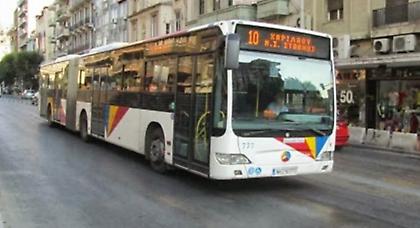 Καραμπόλα λεωφορείου με οχτώ Ι.Χ. στη Θεσσαλονίκη