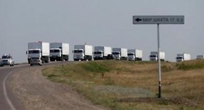 Τρίτη ρωσική αυτοκινητοπομπή έφτασε στην ανατολική Ουκρανία