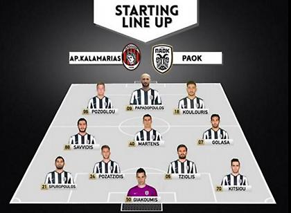 Με πολλά νέα πρόσωπα ο ΠΑΟΚ