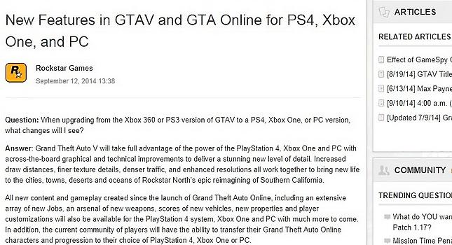Νέες πληροφορίες για το GTA V σε PC, PS4 και Xbox One