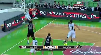 Απίστευτο καλάθι στο Ολίμπια-Παρτιζάν (video)