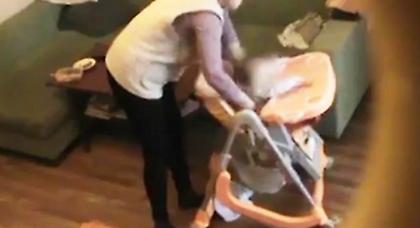 Βίντεο-σοκ κακομεταχείρισης μωρού από νταντά