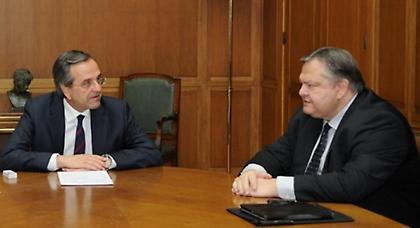 Αιφνιδιαστική συνάντηση Σαμαρά-Βενιζέλου