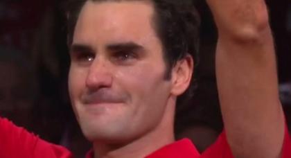 Όταν δάκρυσε ο Φέντερερ… (video)
