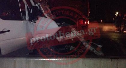 Καραμπόλα στο Σχηματάρι: Ένας σοβαρά τραυματίας μεταφέρεται στον Ερυθρό