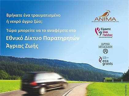 Η ΑΝΙΜΑ κινητοποιεί τους πολίτες για την προστασία της άγριας ζωής