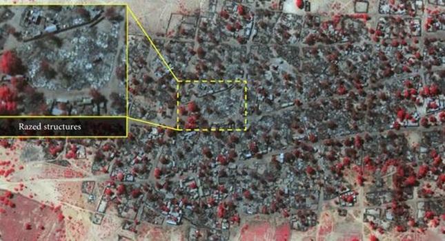 Αεροφωτογραφίες δείχνουν την καταστροφική μανία της Μπόκο Χαράμ