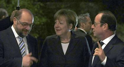 Τι συζητήθηκε στο δείπνο Σουλτς με Μέρκελ και Ολάντ