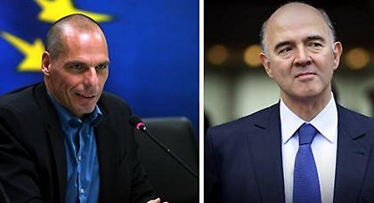 Κομισιόν: Σε «εποικοδομητικό» κλίμα άτυπη συνάντηση Μοσκοβίσι-Βαρουφάκη