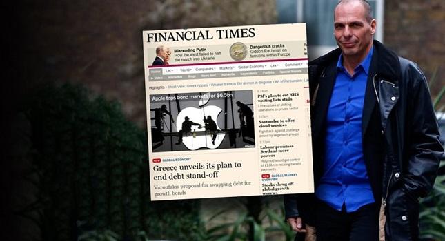 Βαρουφάκης στους FT: Τέλος στο αίτημα για διαγραφή χρέους