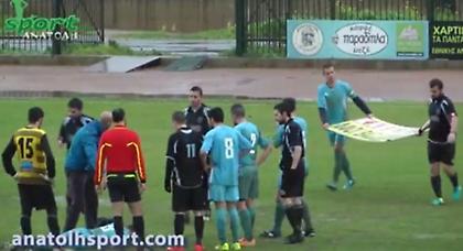 Έκαναν φορείο τη… διαφημιστική πινακίδα (video)