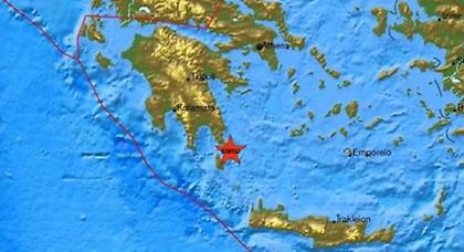 Σεισμική δόνηση 4,4 Ρίχτερ στη Λακωνία