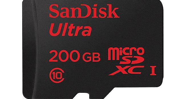 Η SanDisk παρουσίασε κάρτα μνήμης 200GB!
