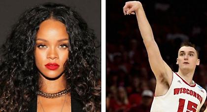 H Rihanna κι ο φόργουορντ του Winsconsin! (pics)