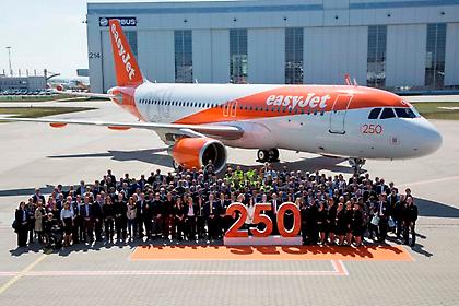 Το 250ό αεροσκάφος Airbus Α320 στην easyJet