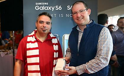 H Samsung γιόρτασε με τον Ολυμπιακό την κατάκτηση του Πρωταθλήματος και τα 90α του γενέθλια