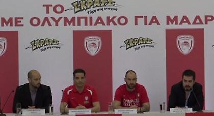 Live Streaming: Η Media Day του Ολυμπιακού για το Final 4