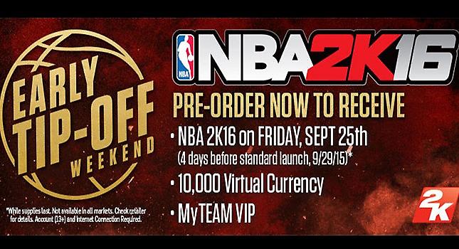 Στις 29 Σεπτεμβρίου έρχεται το NBA 2K16