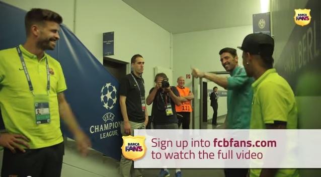 Η πλακίτσα Μπουφόν σε Πικέ-Νεϊμάρ (video)