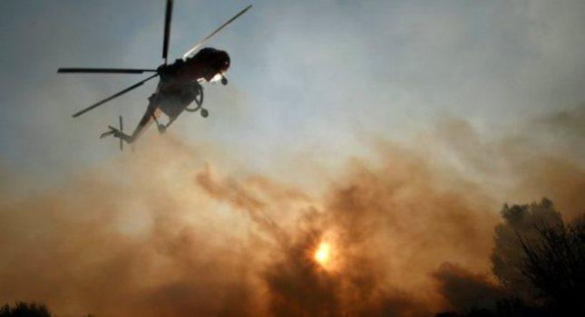 Απειλούνται κατοικίες από φωτιά στα Ίσθμια